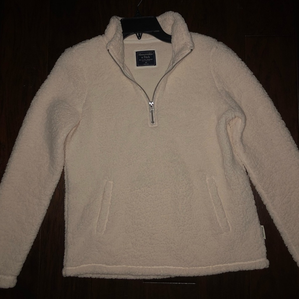 Abercrombie & Fitch | off-white sherpa
